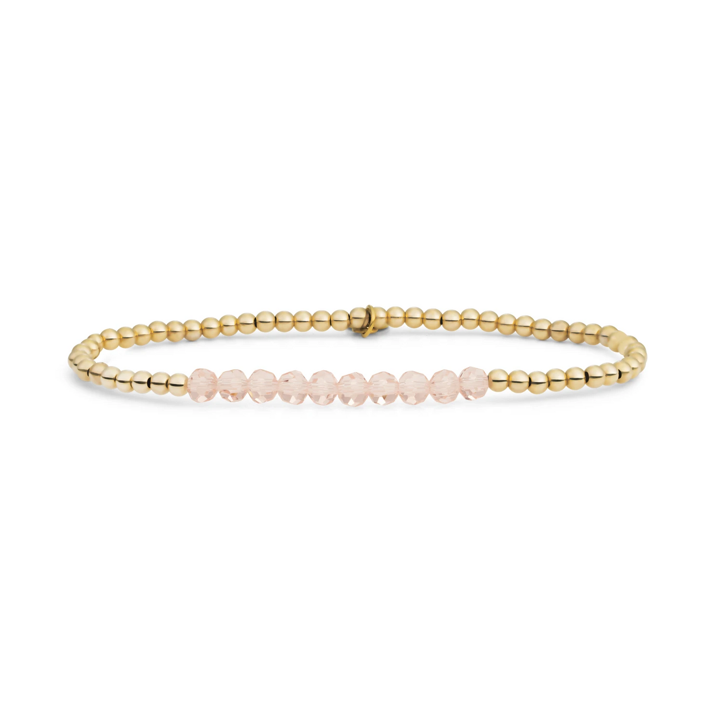 Bracelet | Champagne Quartz Universe - Gold 3mm