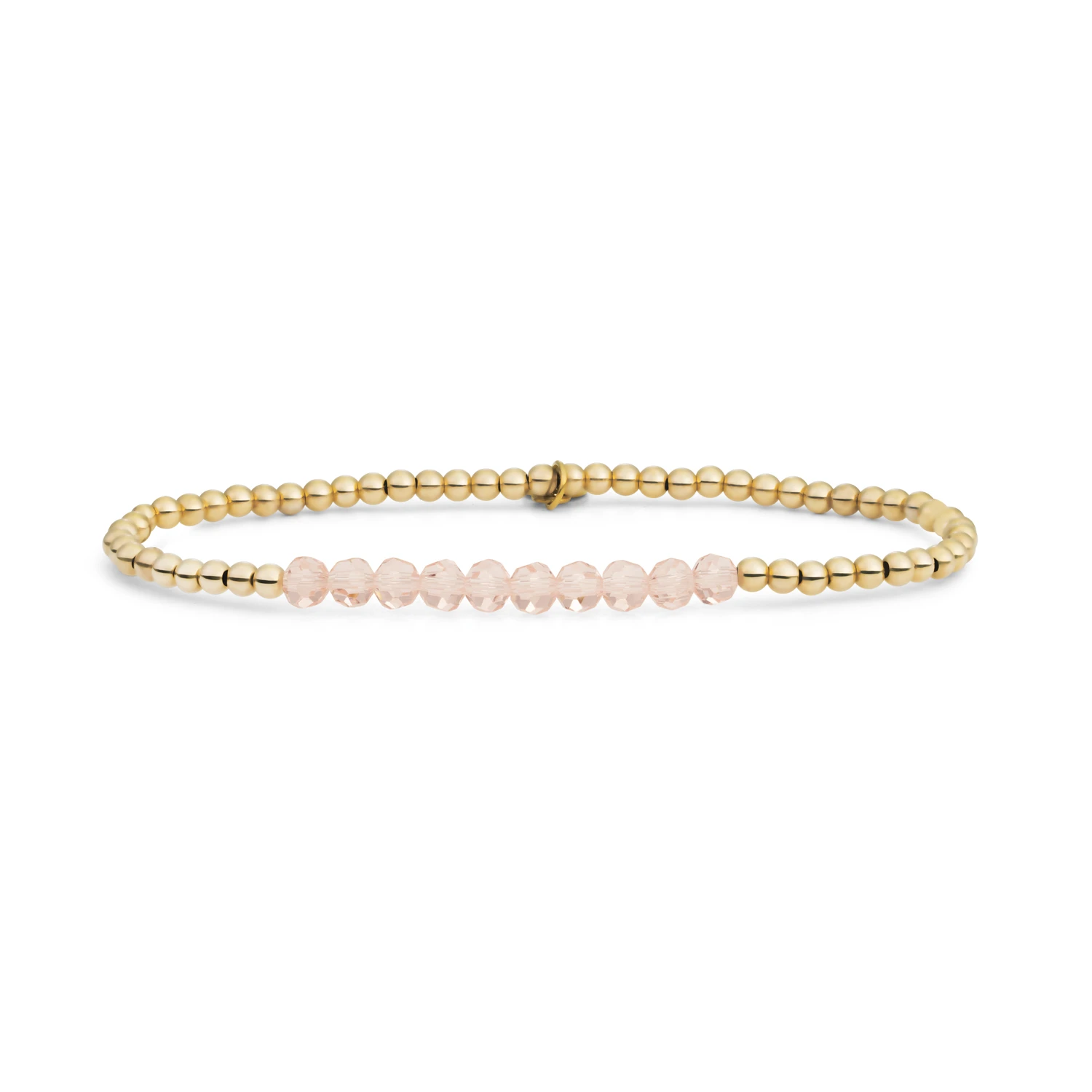 Bracelet | Champagne Quartz Universe - Gold 3mm