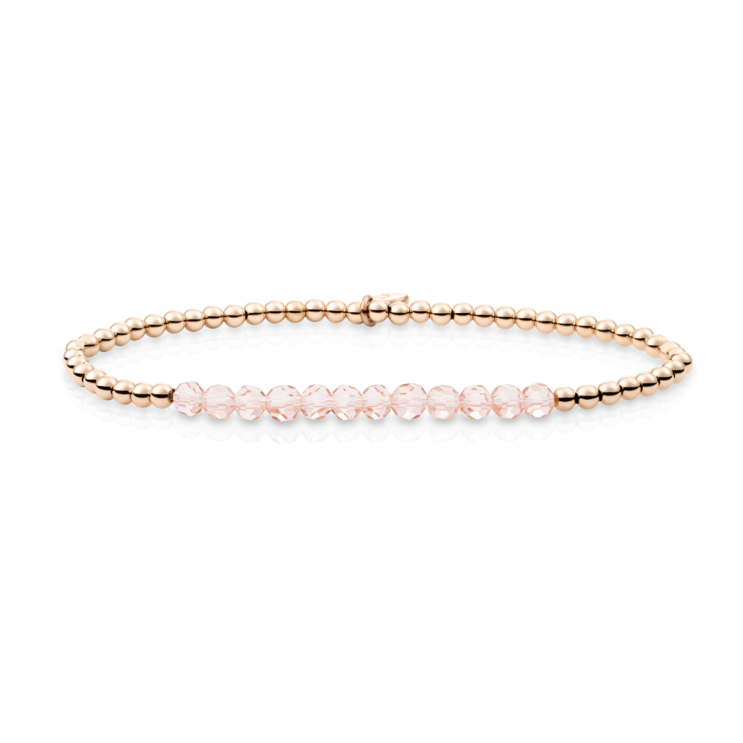 Bracelet | Champagne Quartz Universe - Rose Gold 3mm