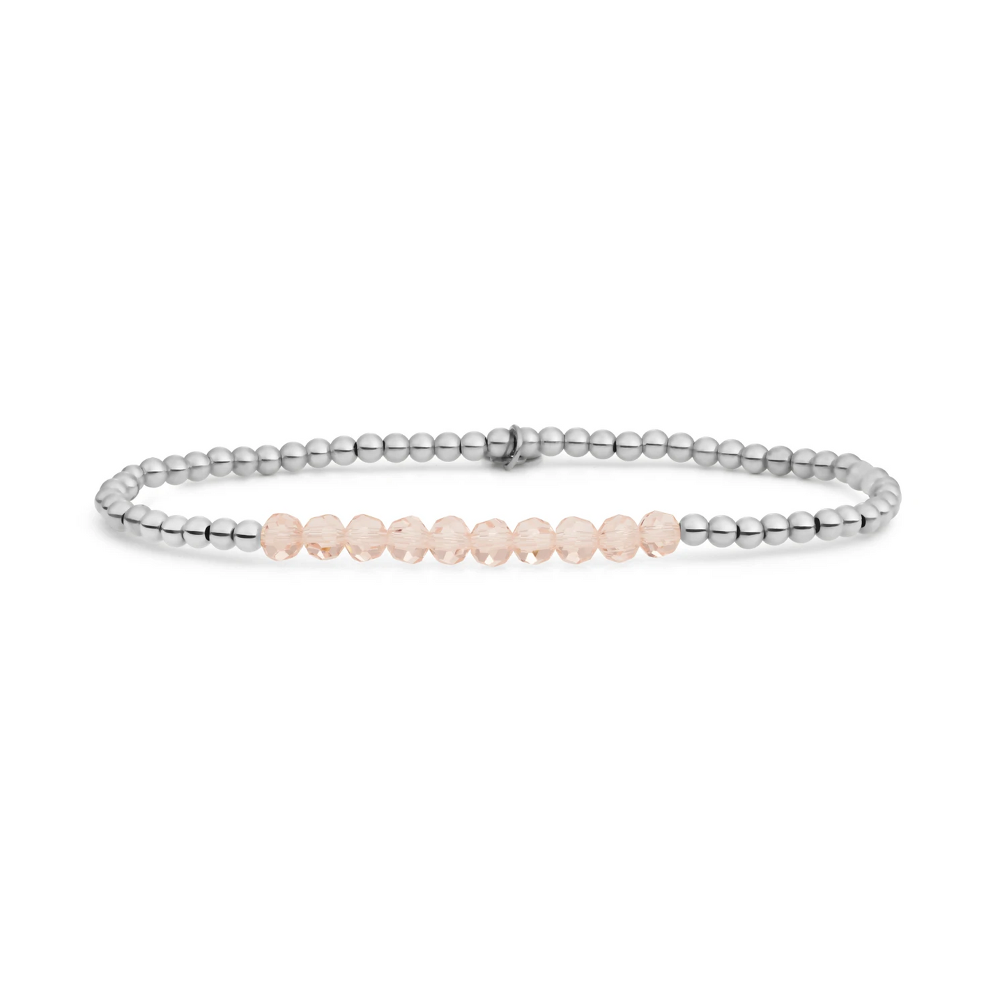 Bracelet | Champagne Quartz Universe - Silver 3mm