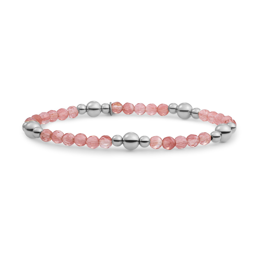 Bracelet | Cherry Quartz Bold Mix - Silver