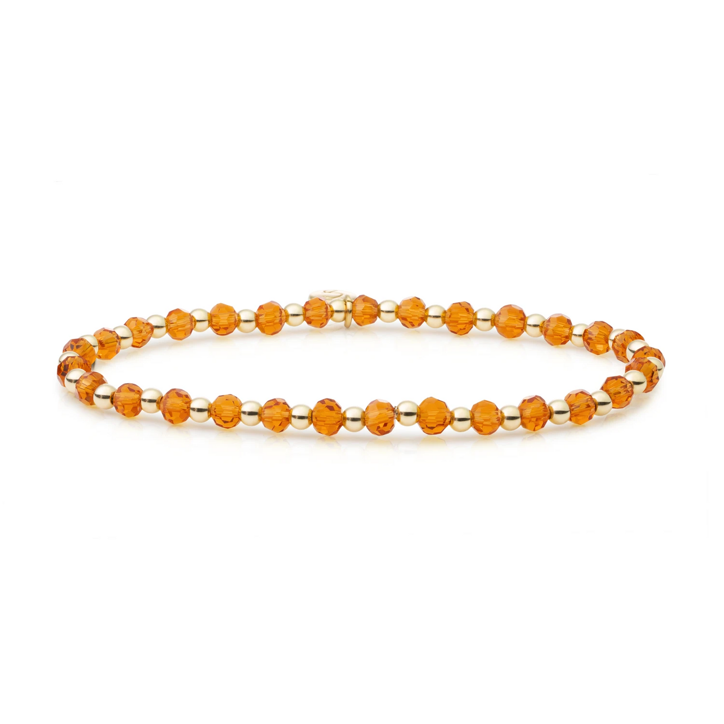 Bracelet | Citrine Quartz Interstellar - Gold - 3mm