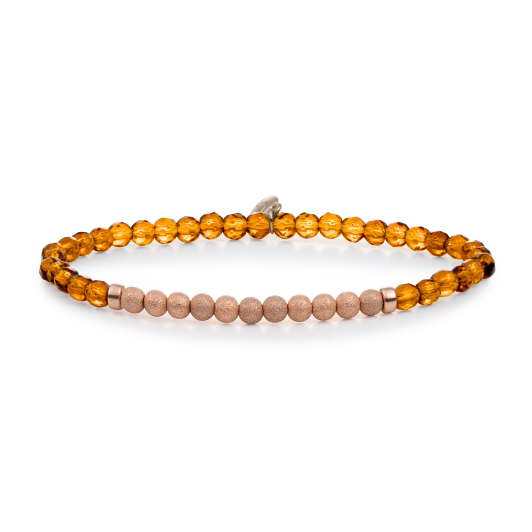 Bracelet | Citrine Quartz Lightyear - Rose Gold Champagne