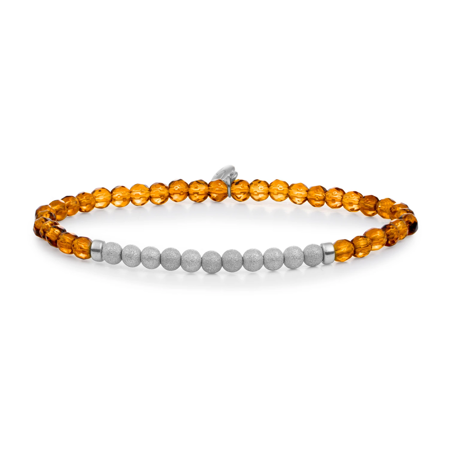 Bracelet | Citrine Quartz Lightyear - Silver Champagne