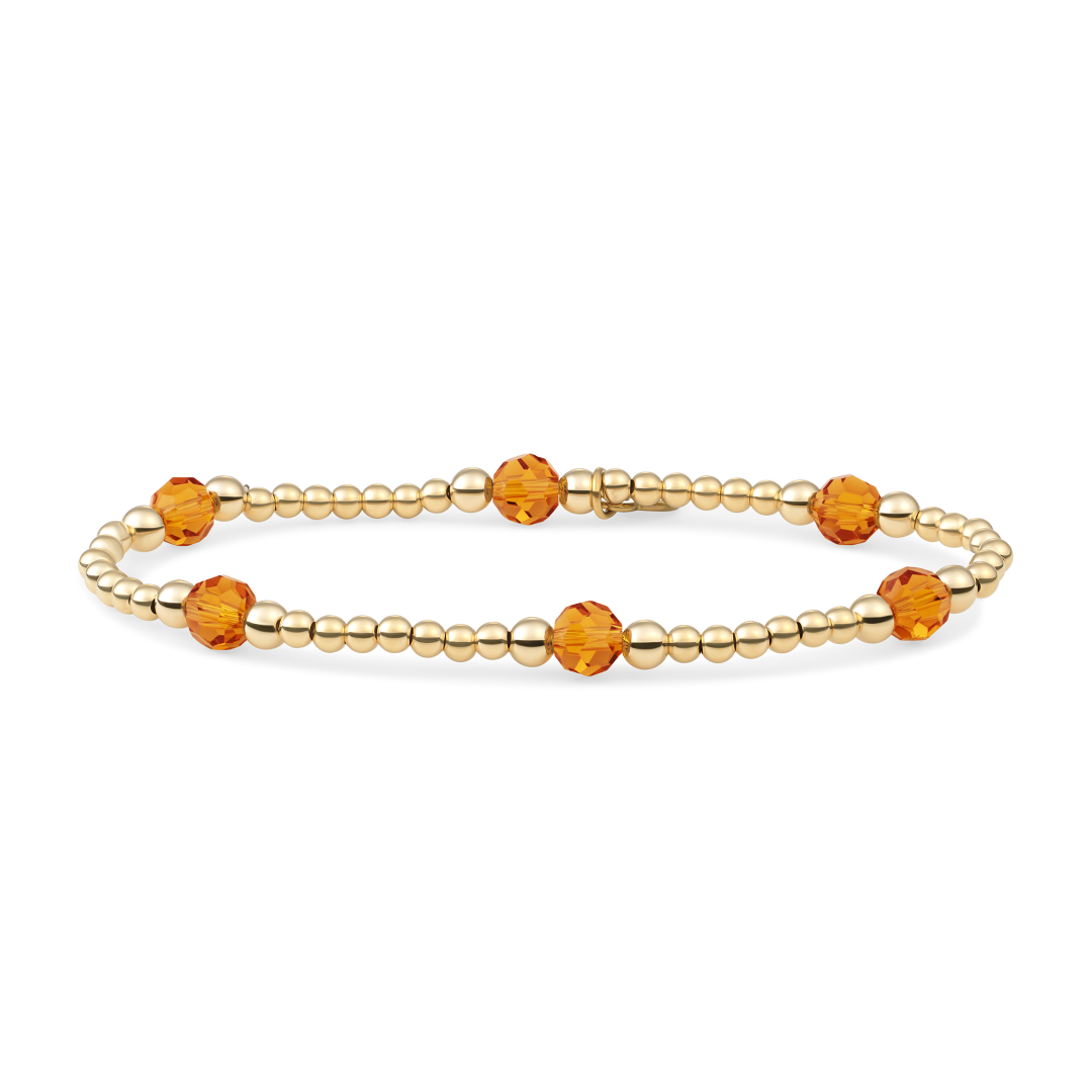 Bracelet | Citrine Quartz Reverse Bold Mix - Gold