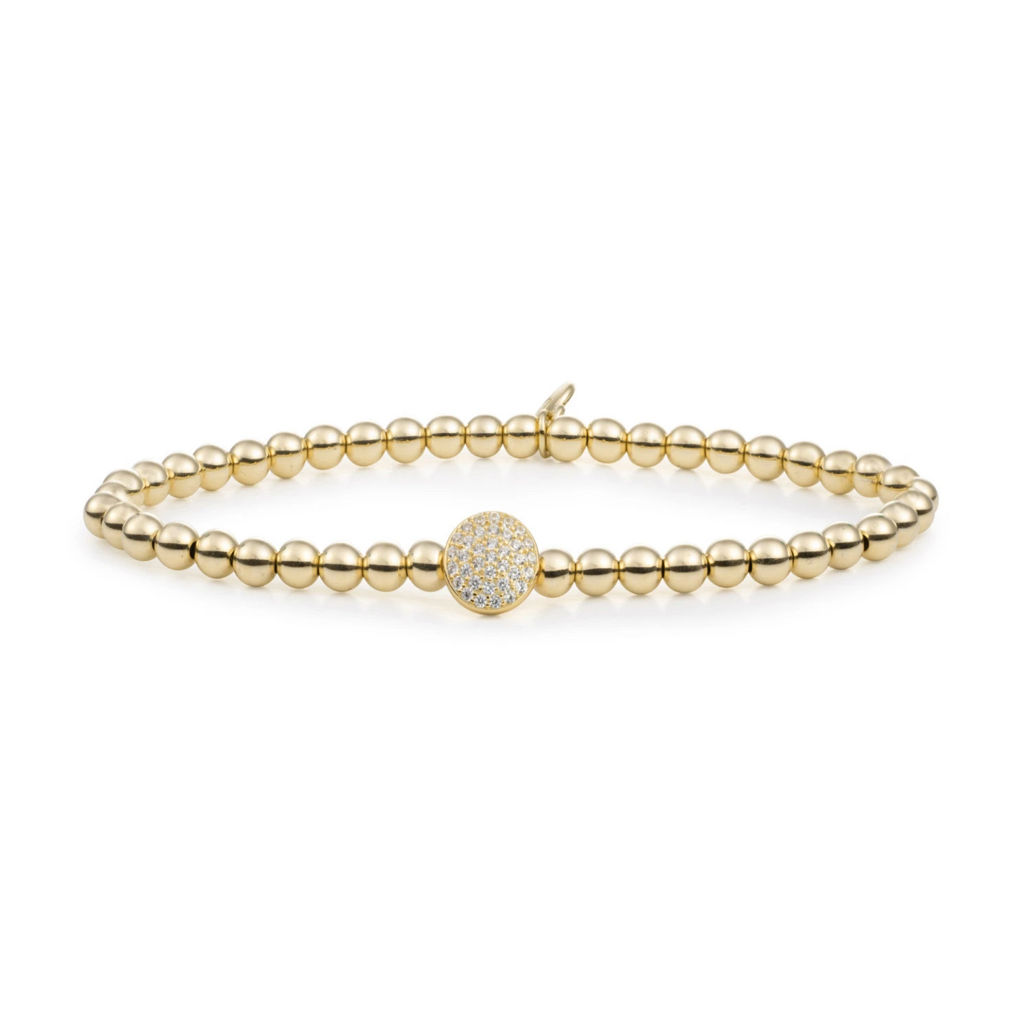 Bracelet | Disc Galaxy - Gold - CZ