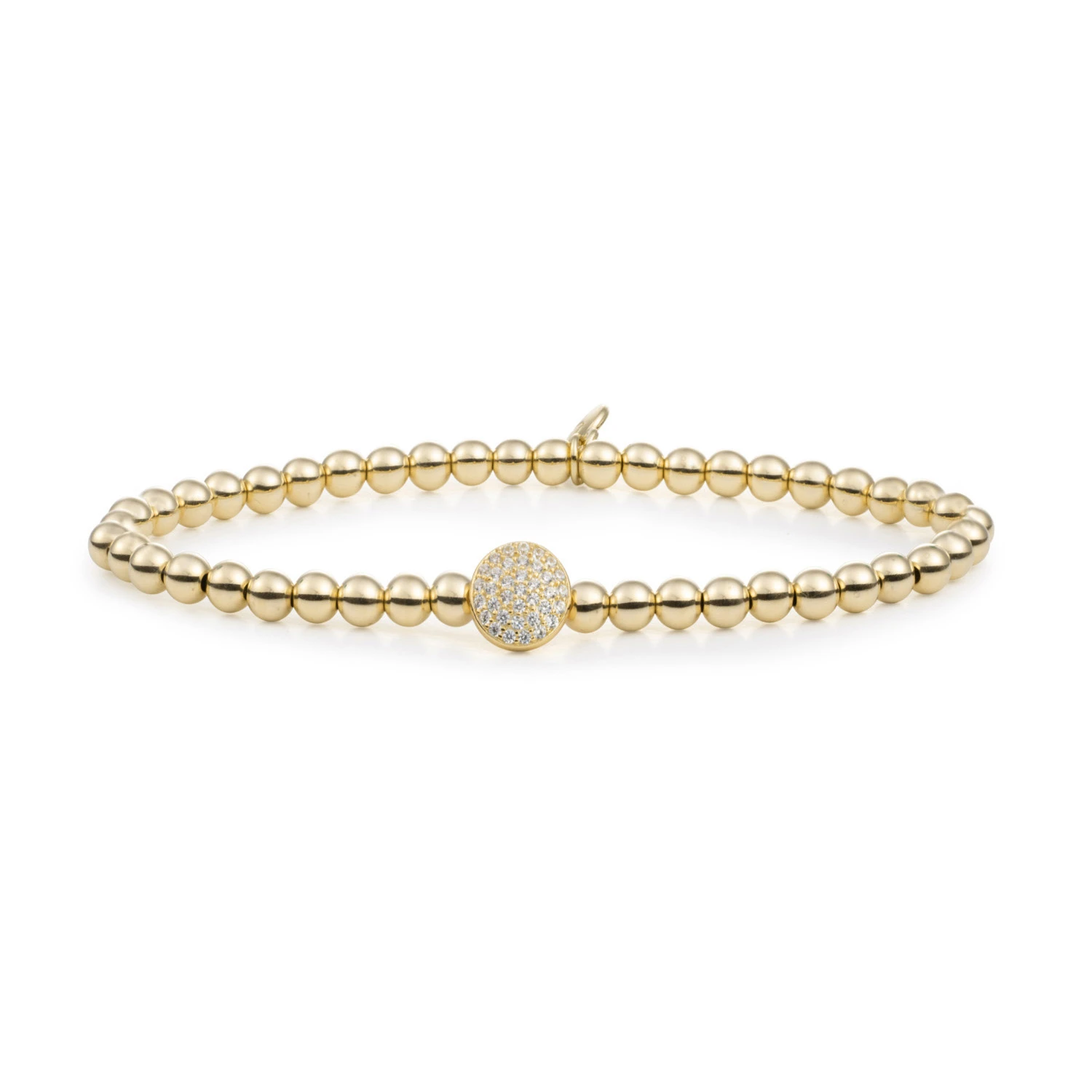 Bracelet | Disc Galaxy - Gold - CZ
