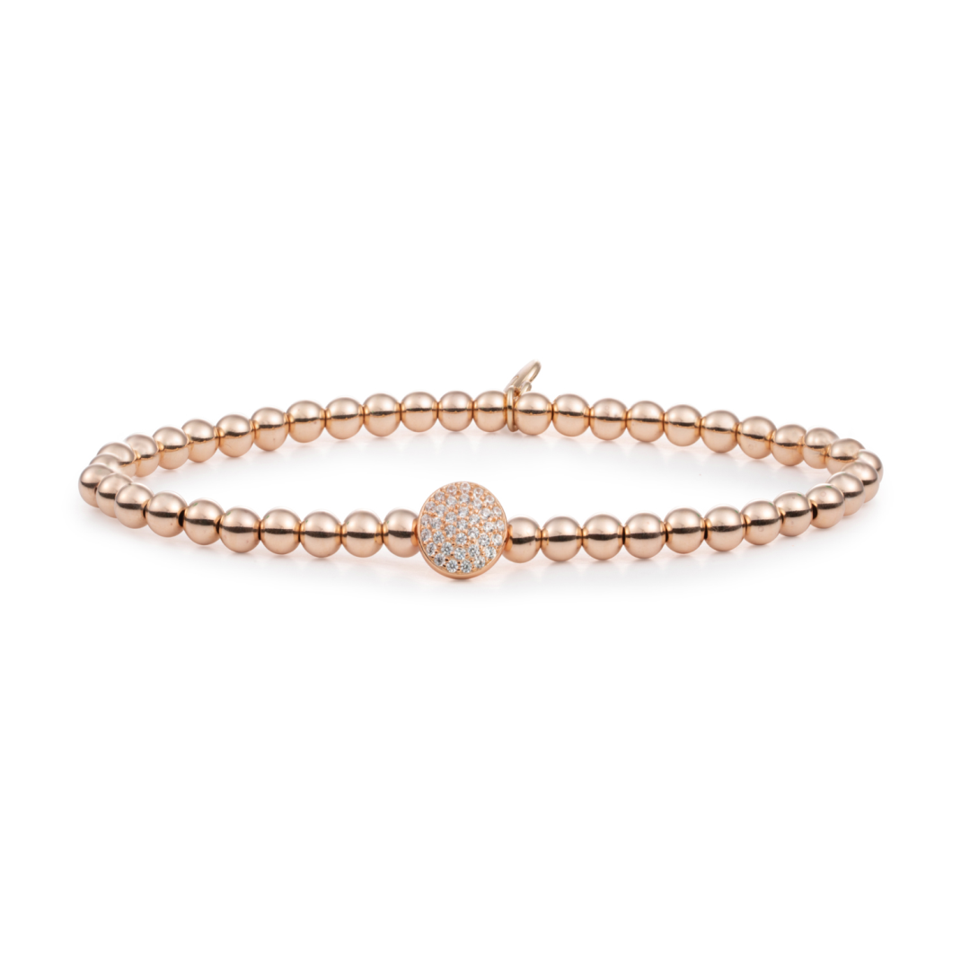 Bracelet | Disc Galaxy - Rose Gold - CZ