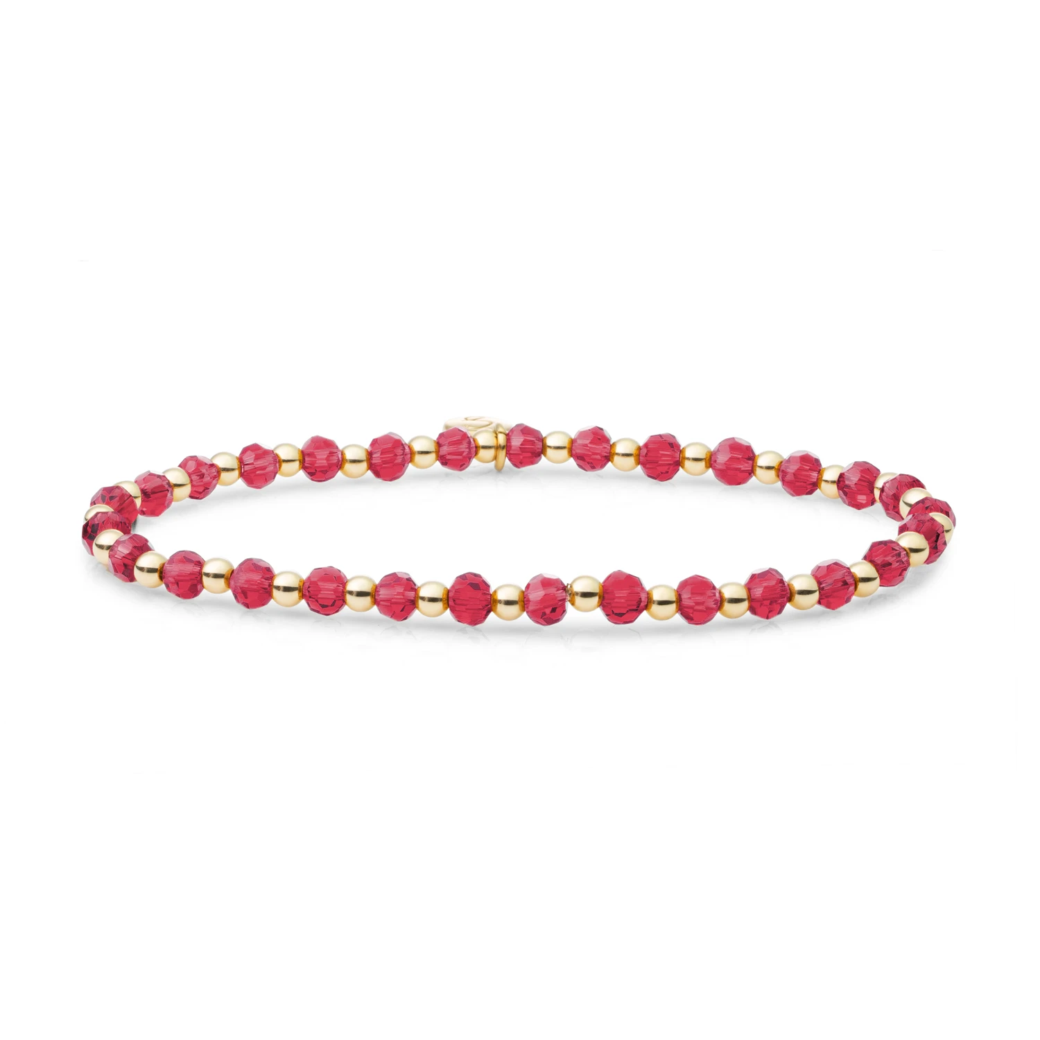 Bracelet | Fuchsia Quartz Interstellar - Gold - 3mm
