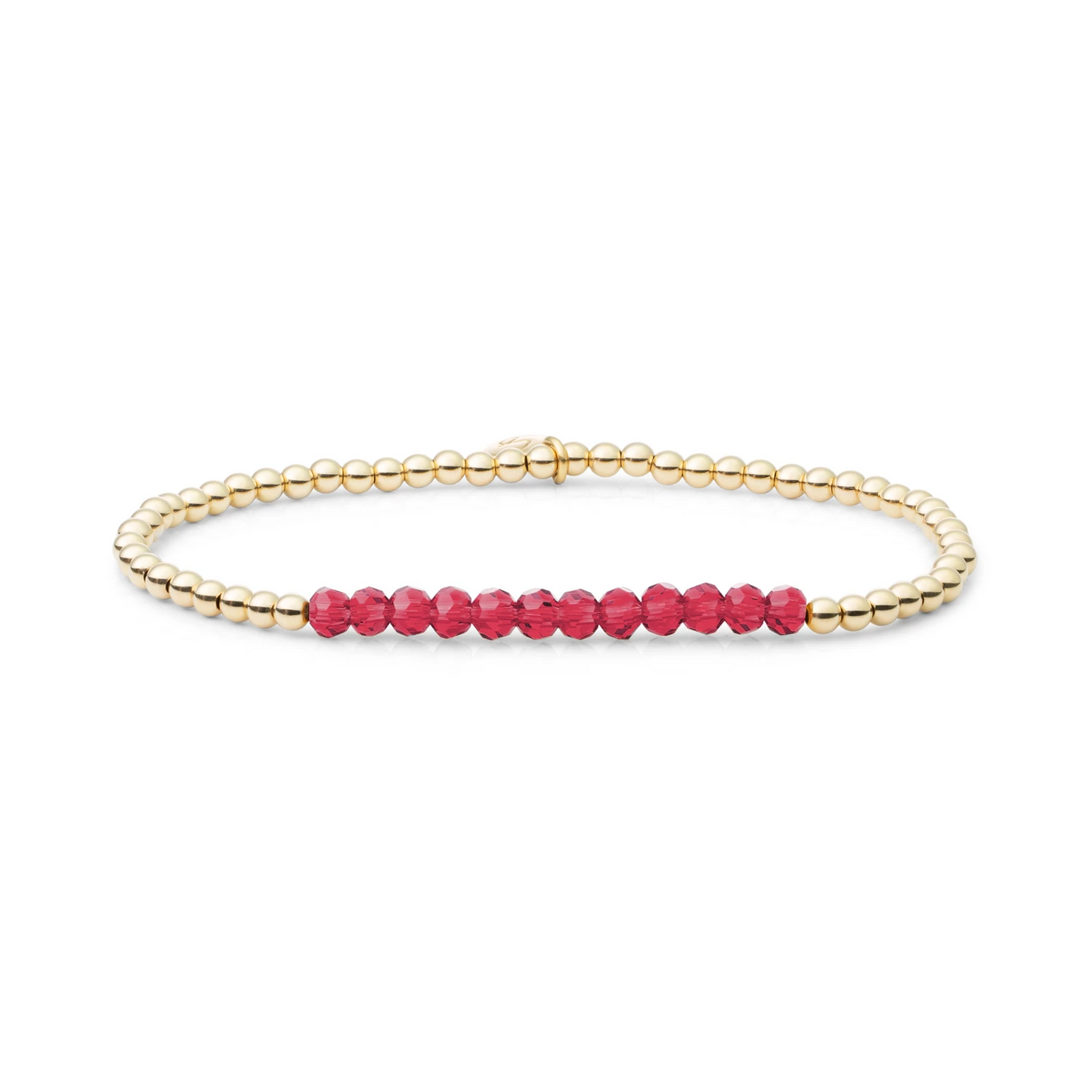 Bracelet | Fuchsia Quartz Universe - Gold - 3mm