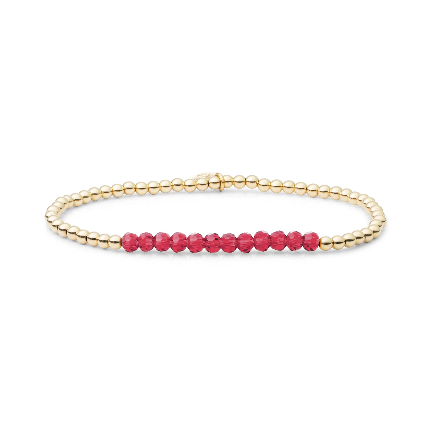 Bracelet | Fuchsia Quartz Universe - Gold - 3mm