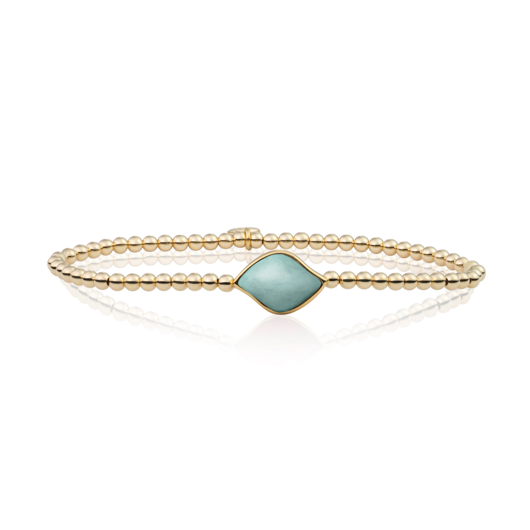 Bracelet | Gold - Amazonite Blossom
