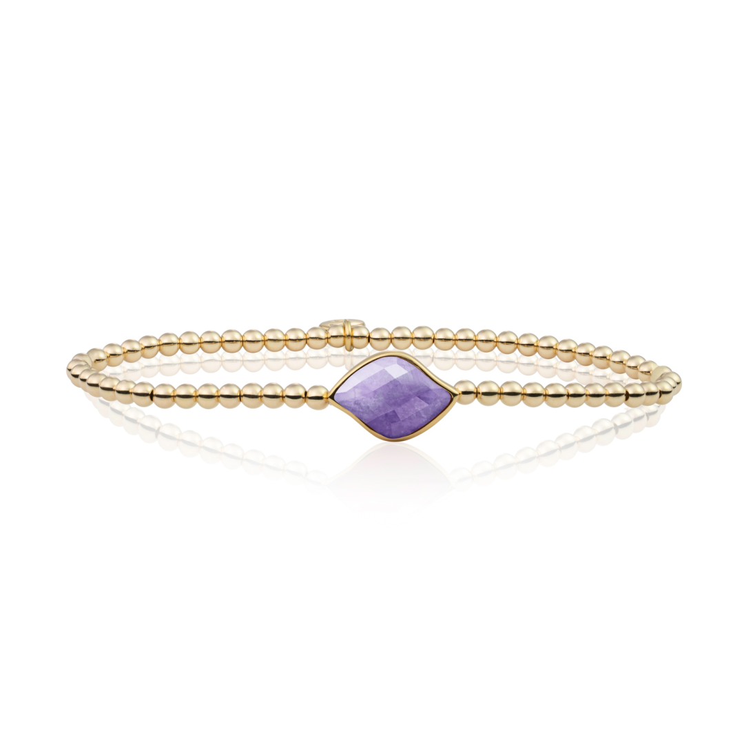 Bracelet | Gold - Amethyst Blossom