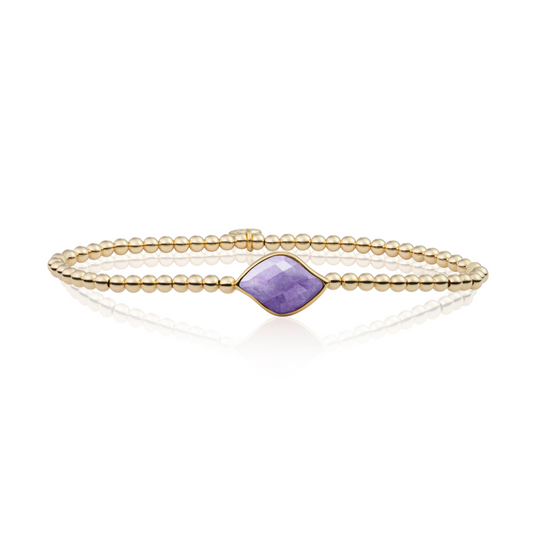 Bracelet | Gold - Amethyst Blossom
