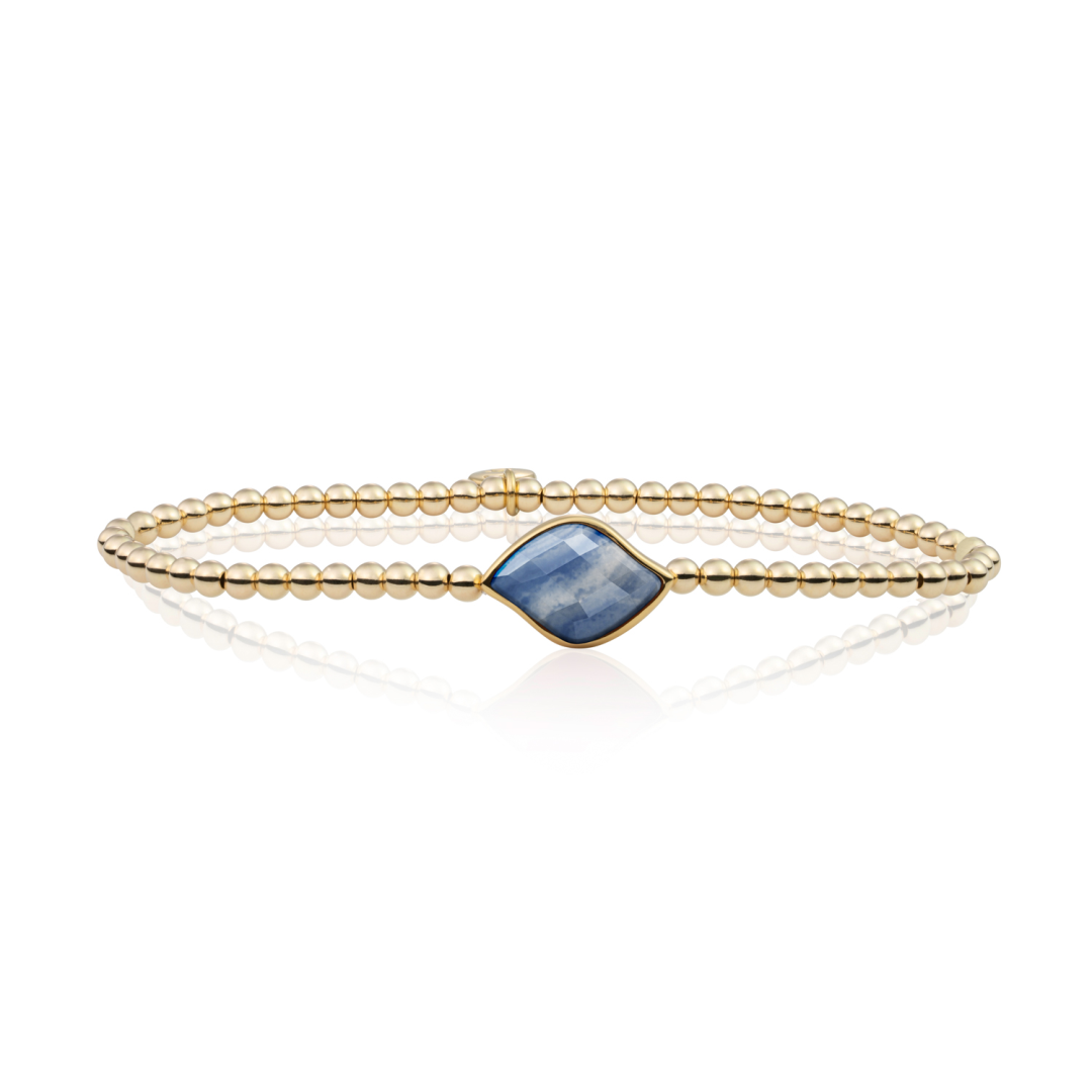 Bracelet | Gold - Blue Aventurine Blossom