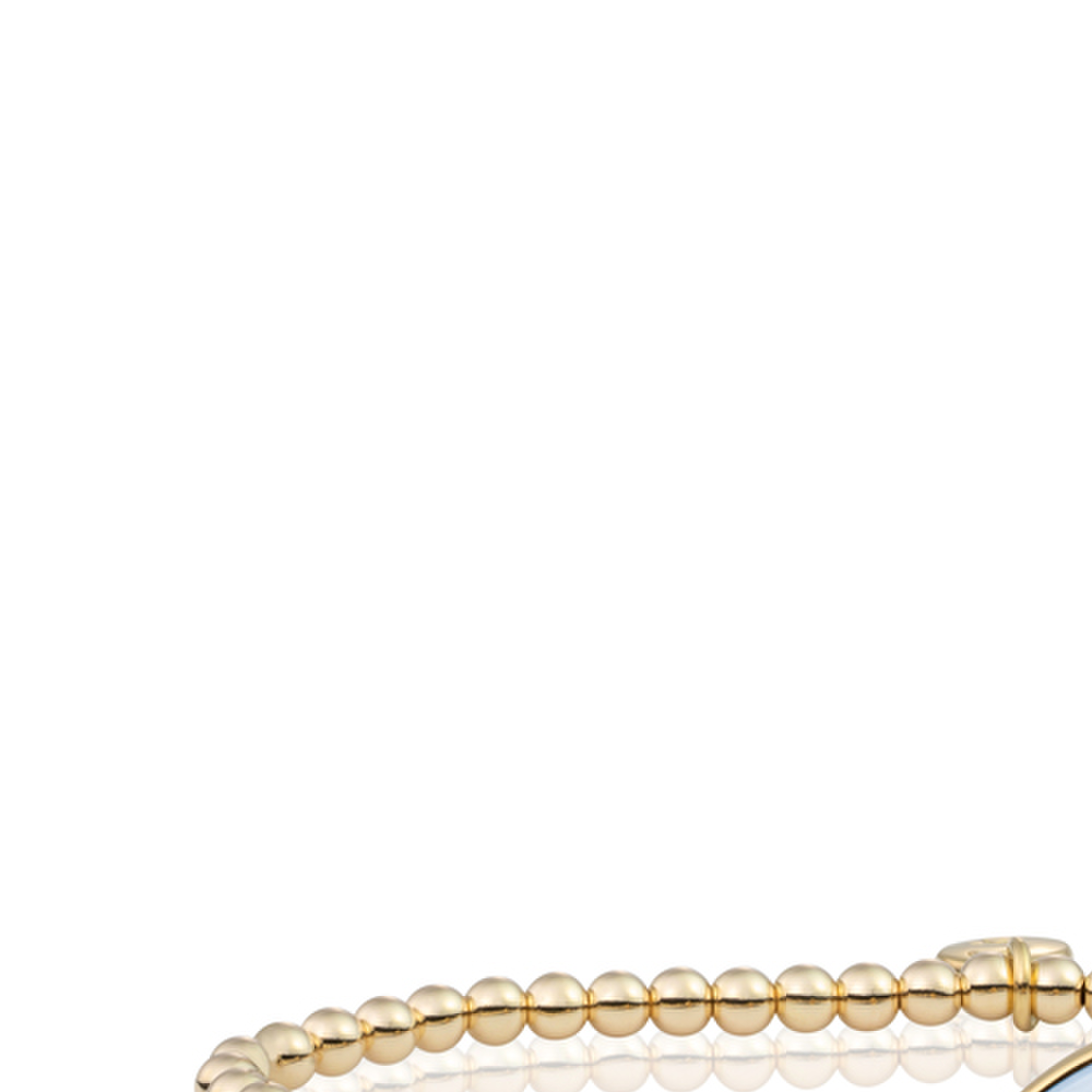 Bracelet | Gold - Blue Lace Agate Blossom