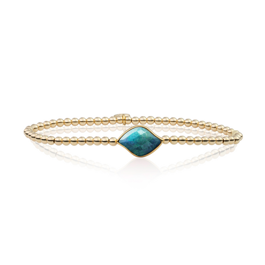Bracelet | Gold - Labradorite Blossom