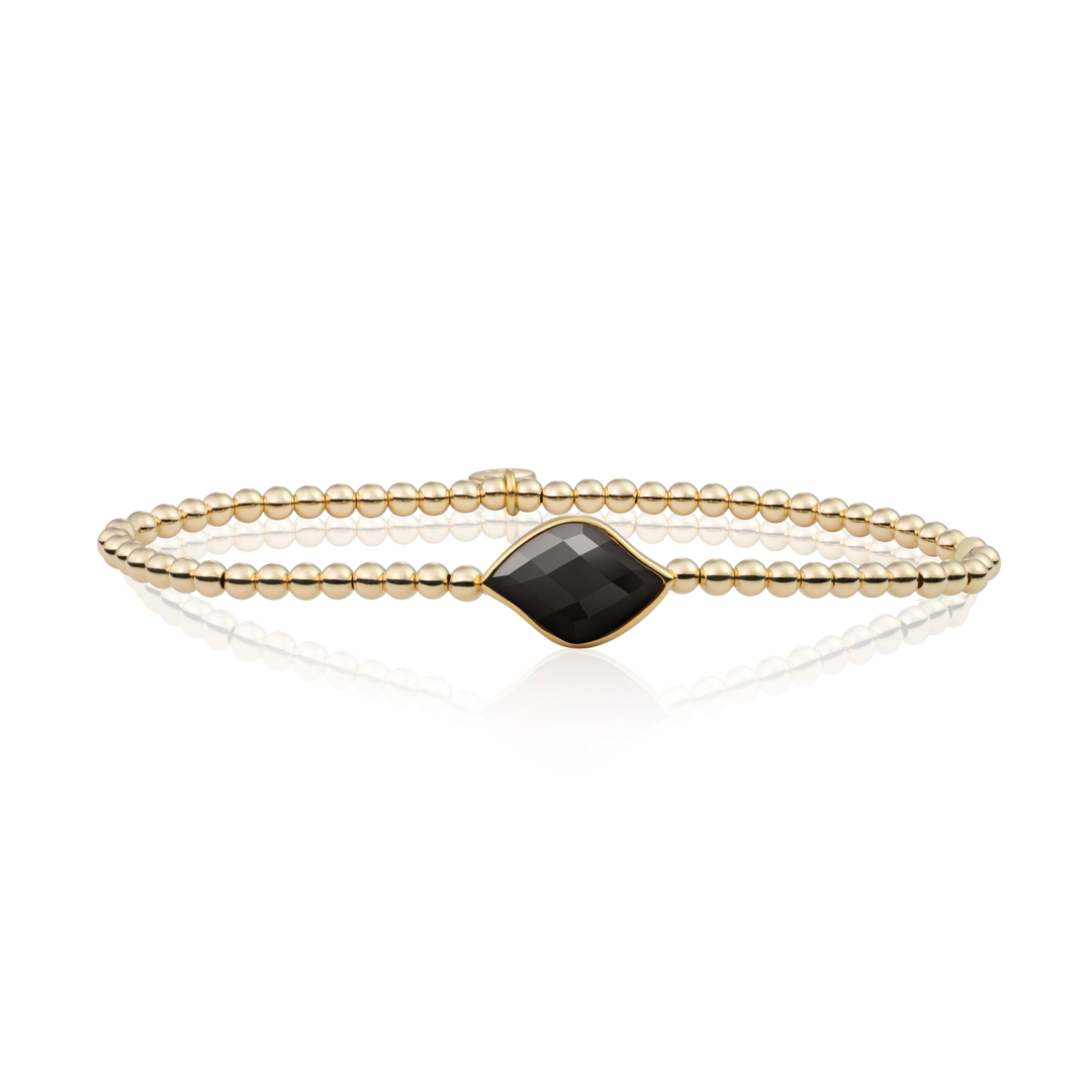 Bracelet | Gold - Onyx Blossom