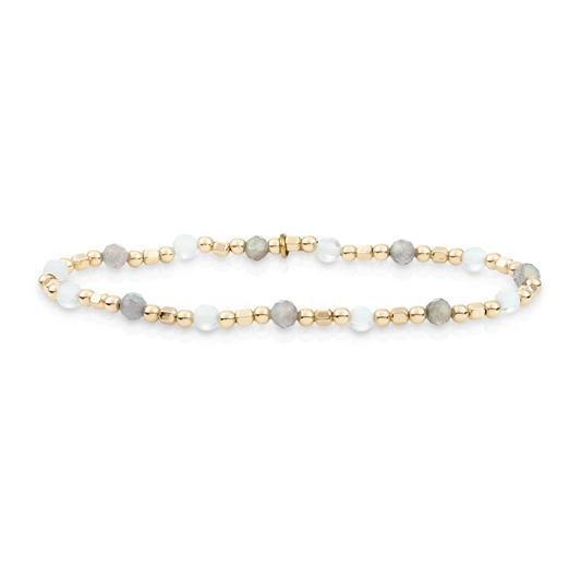 Bracelet | Gold - Opalite & Labradorite - Edge Mix