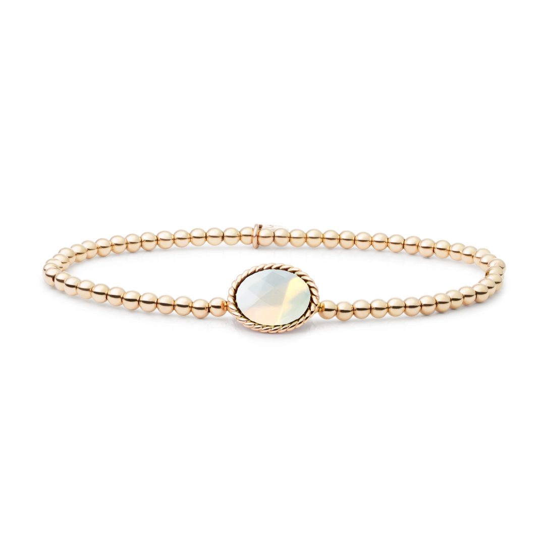 Bracelet | Gold - Opalite Twist