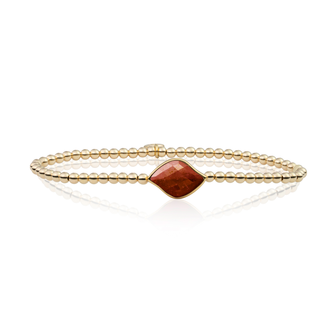 Bracelet | Gold - Red Coral Blossom