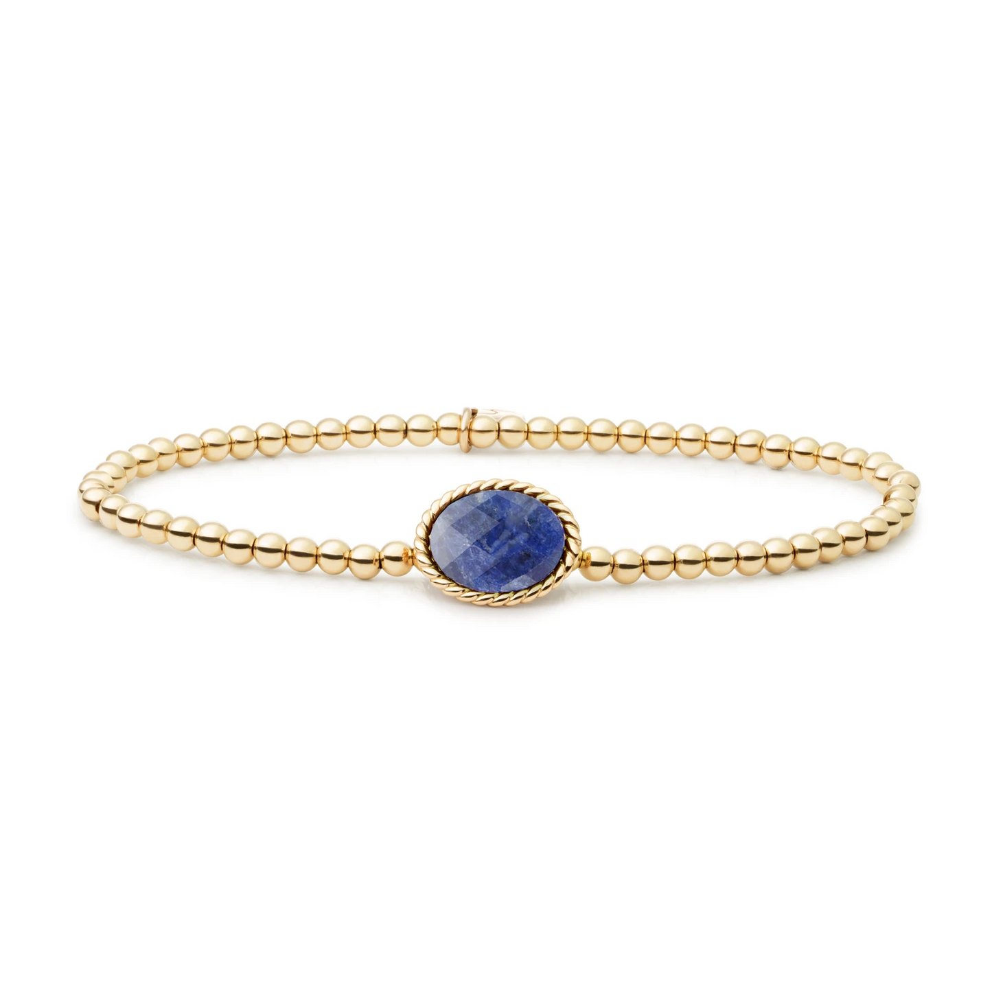 Bracelet | Gold - Sodalite Twist