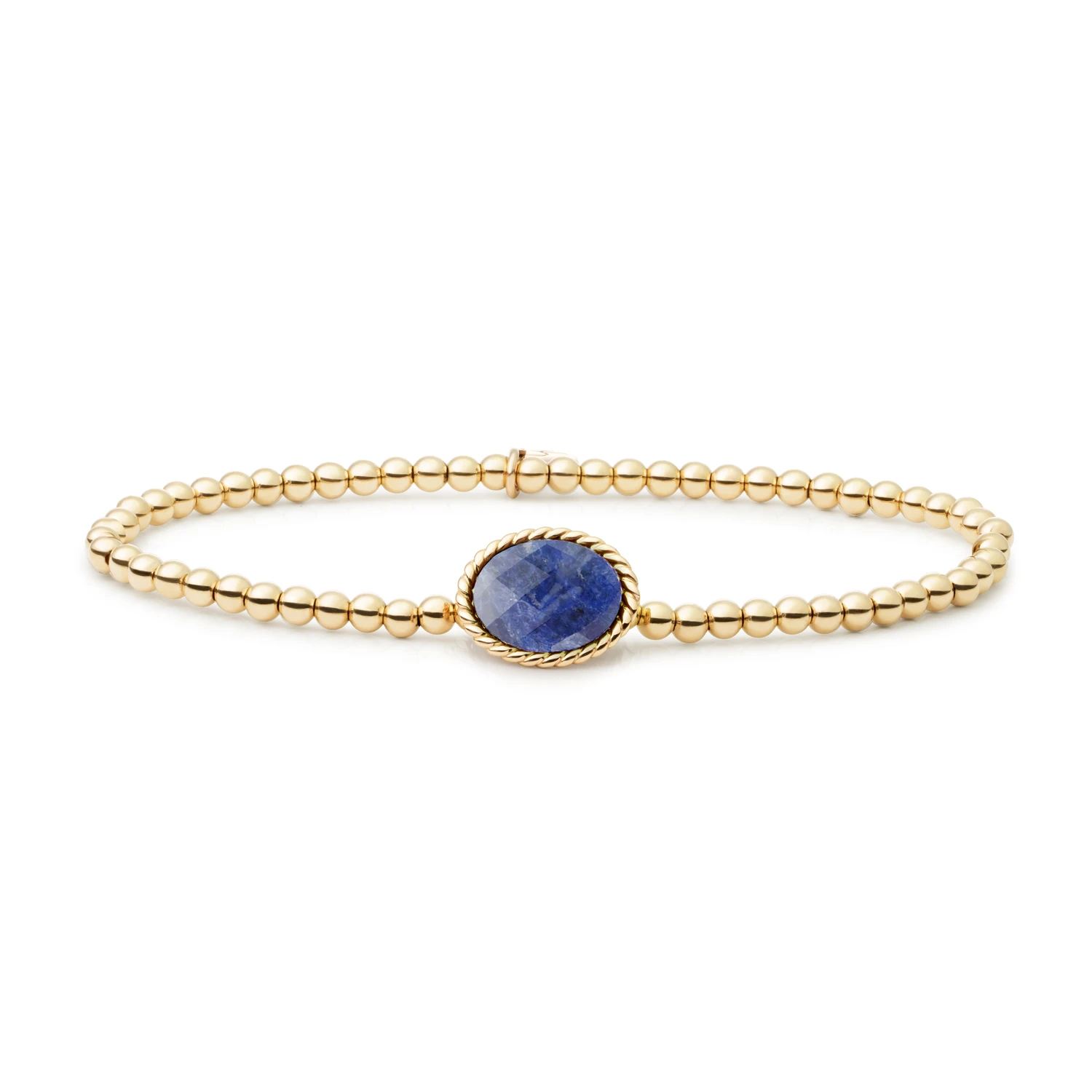 Bracelet | Gold - Sodalite Twist