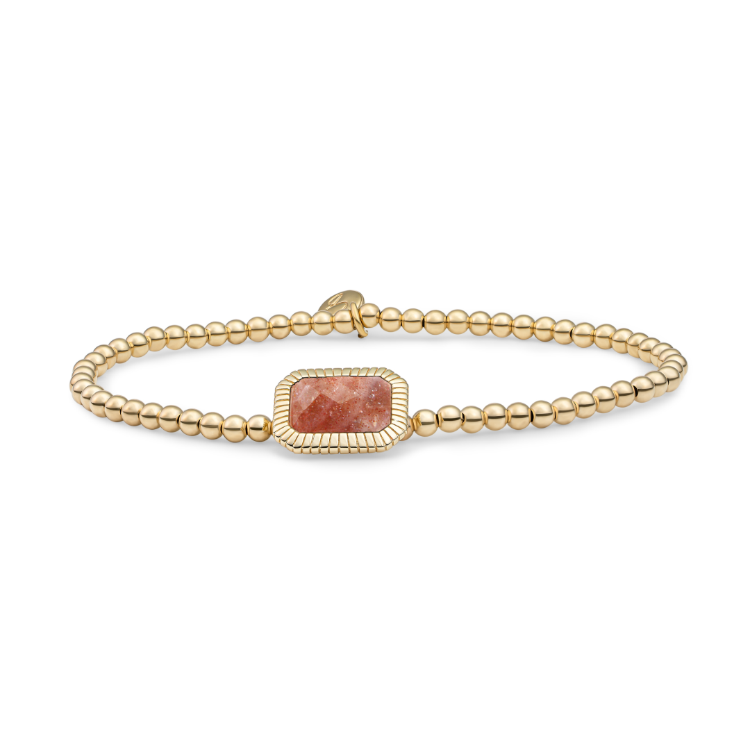 Bracelet | Gold - Sunstone Baguette