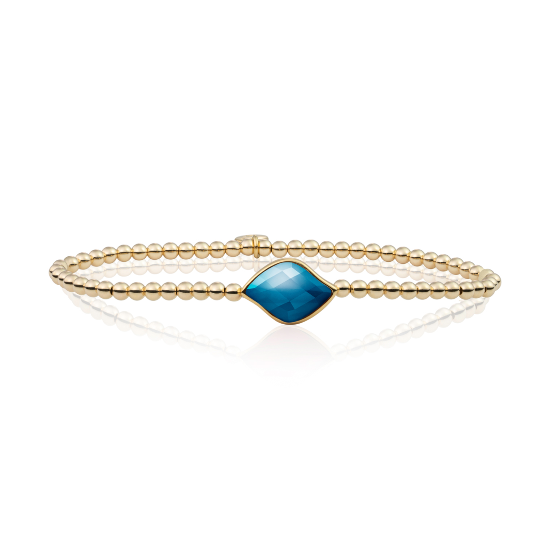 Bracelet | Gold - Topaz Quartz Blossom