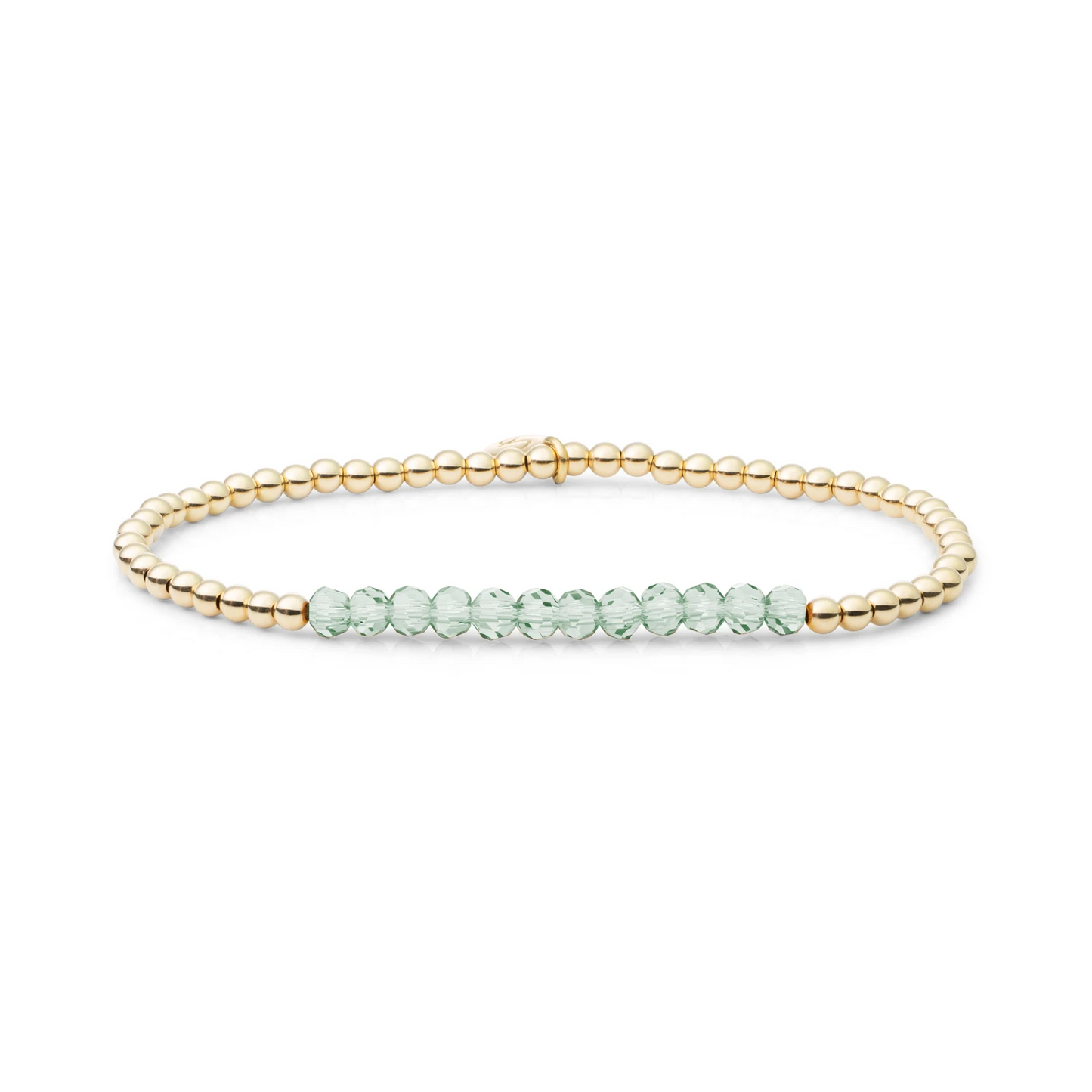 Bracelet | Green Amethyst Universe - Gold 3mm