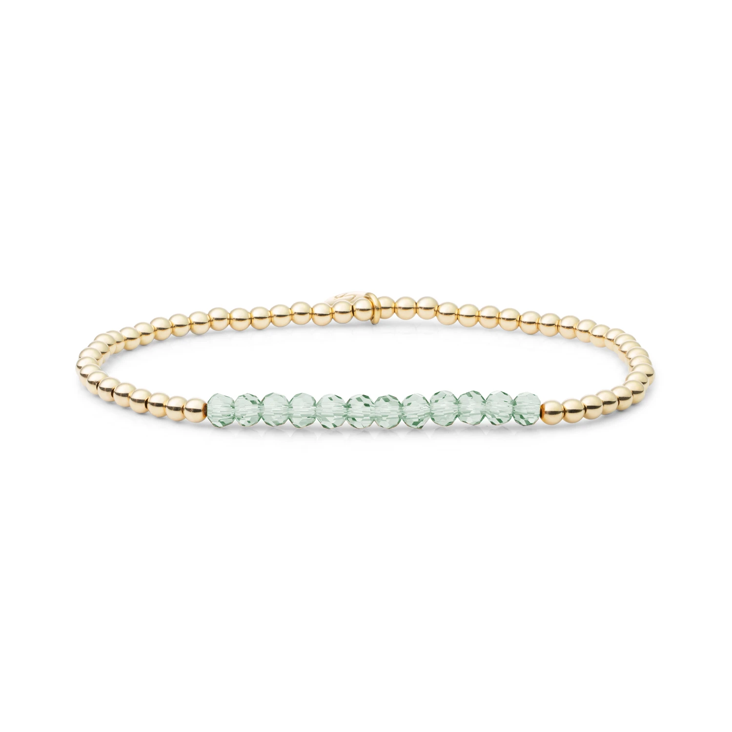 Bracelet | Green Amethyst Universe - Gold 3mm
