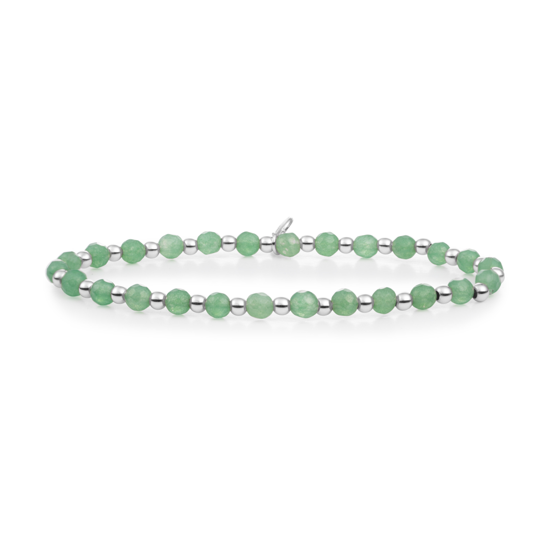 Bracelet | Green Aventurine Interstellar - Silver 3mm