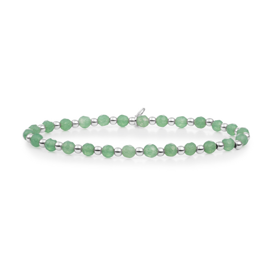 Bracelet | Green Aventurine Interstellar - Silver 3mm