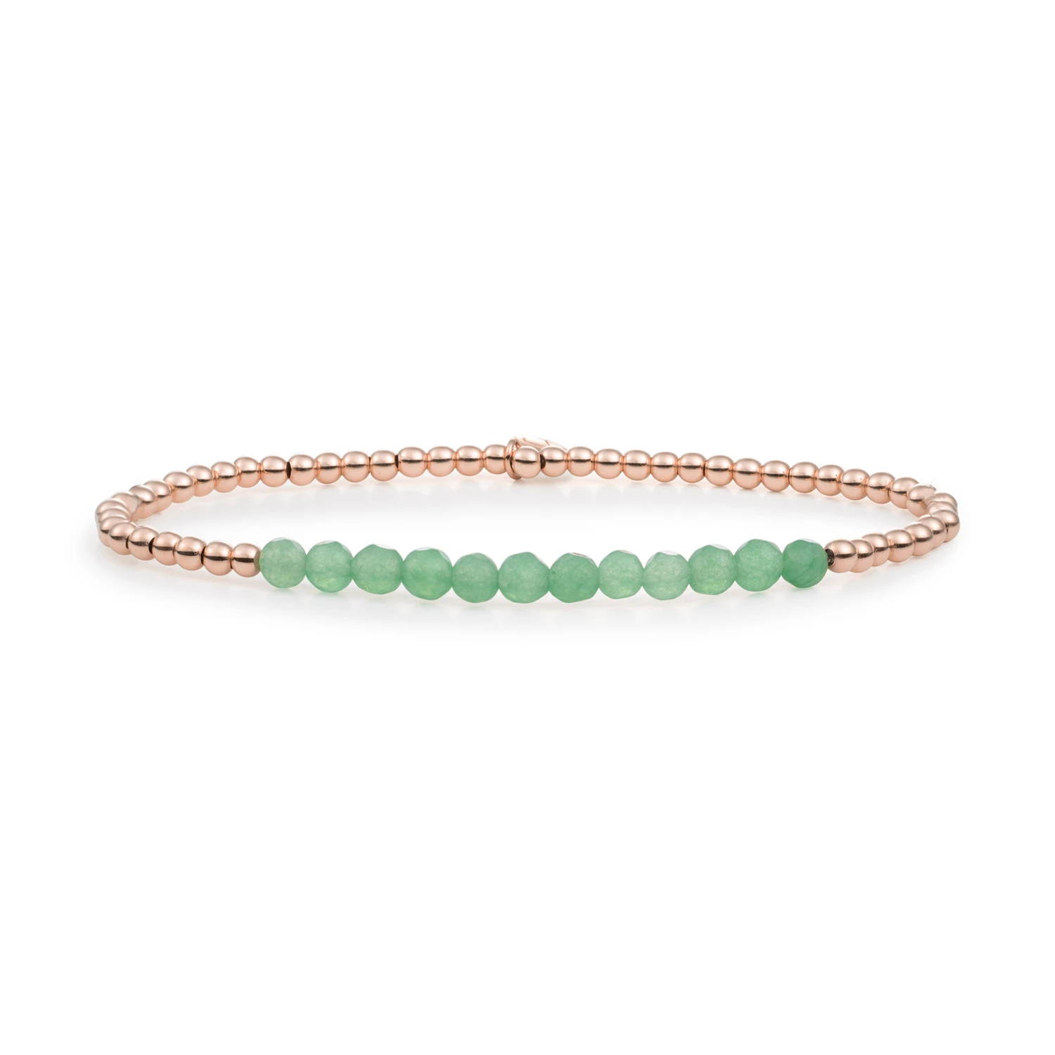 Bracelet | Green Aventurine Universe - Rose Gold 3mm