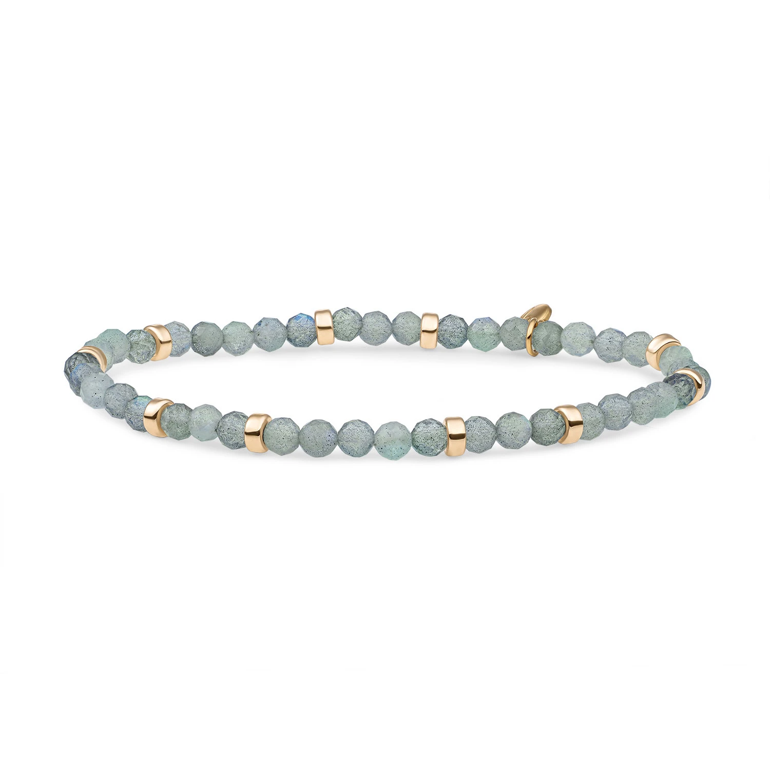 Bracelet | Labradorite Roundel Interstellar - Gold