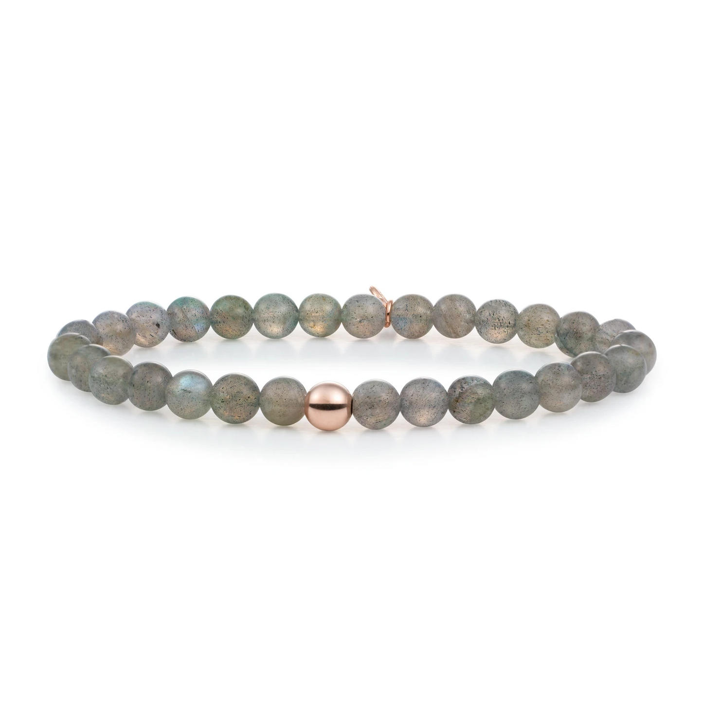 Bracelet | Labradorite Saturn large - Rose Gold 6mm
