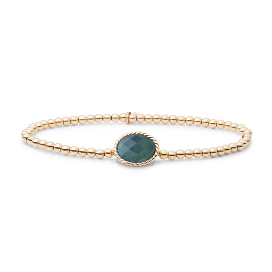 Bracelet | Labradorite Twist - Gold
