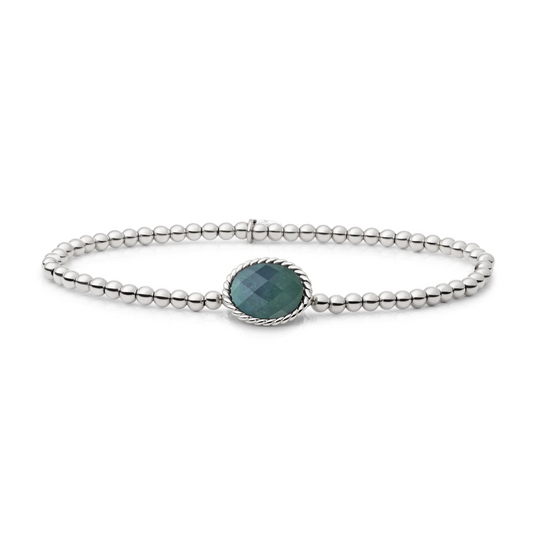 Bracelet | Labradorite Twist - Silver