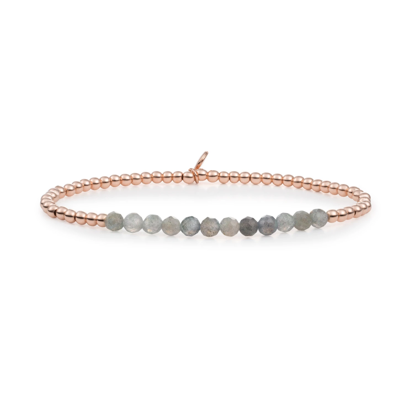 Bracelet - Labradorite Universe - Rose Gold 3mm