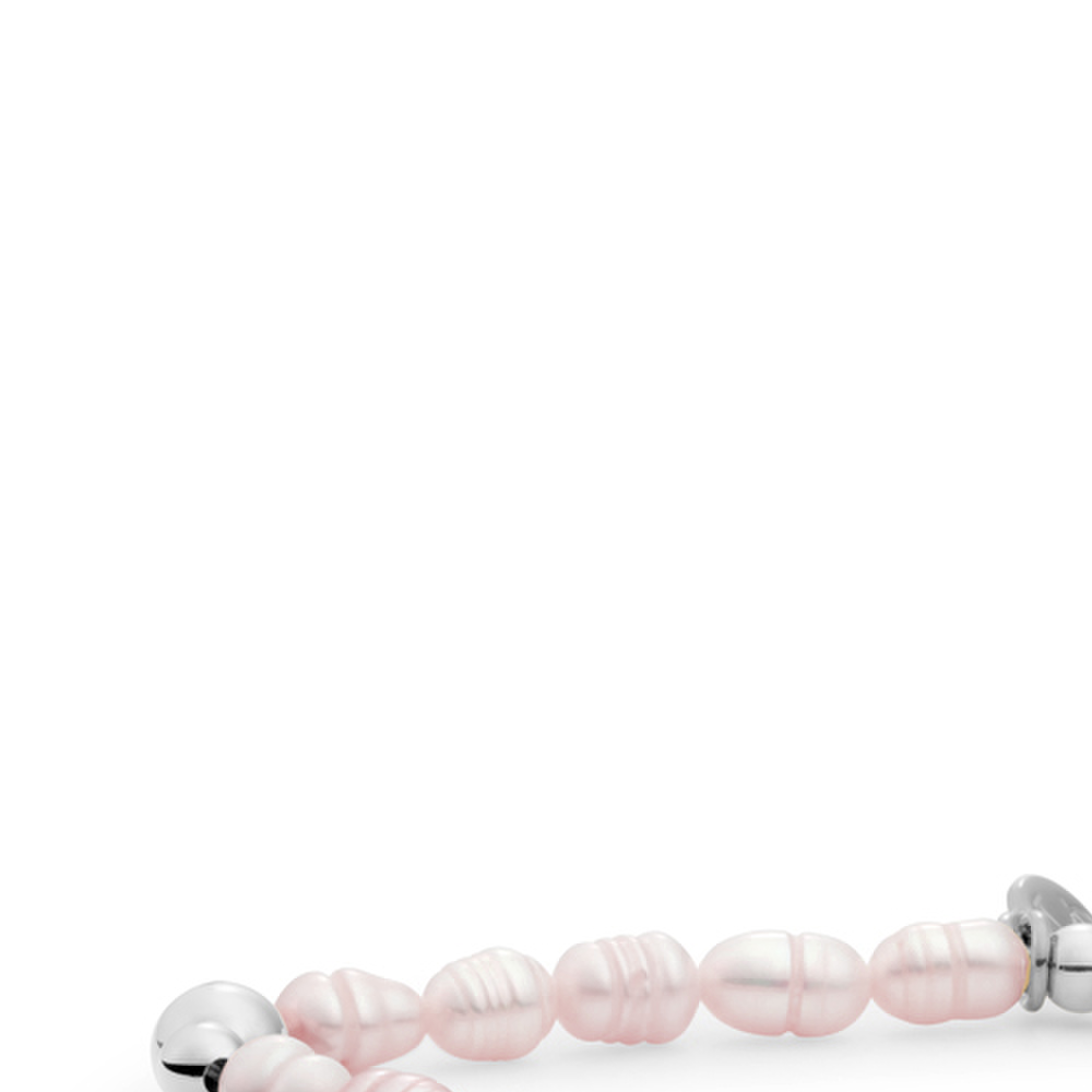 Bracelet | Lavender Pearl Bold Mix - Silver