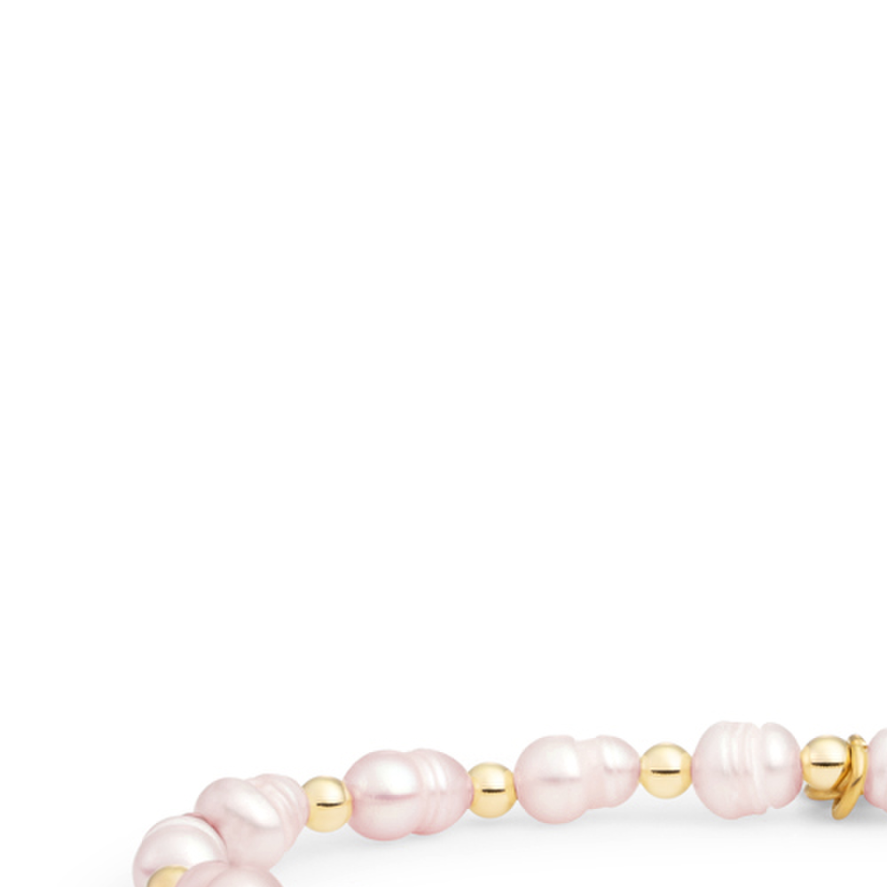 Bracelet | Lavender Pearl Interstellar - Gold 3mm