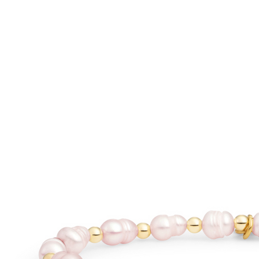 Bracelet | Lavender Pearl Interstellar - Gold 3mm