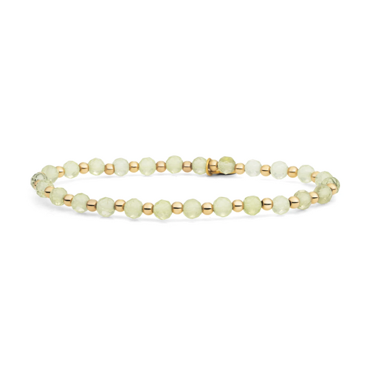Bracelet | Lemon Quartz Interstellar - Gold 3mm