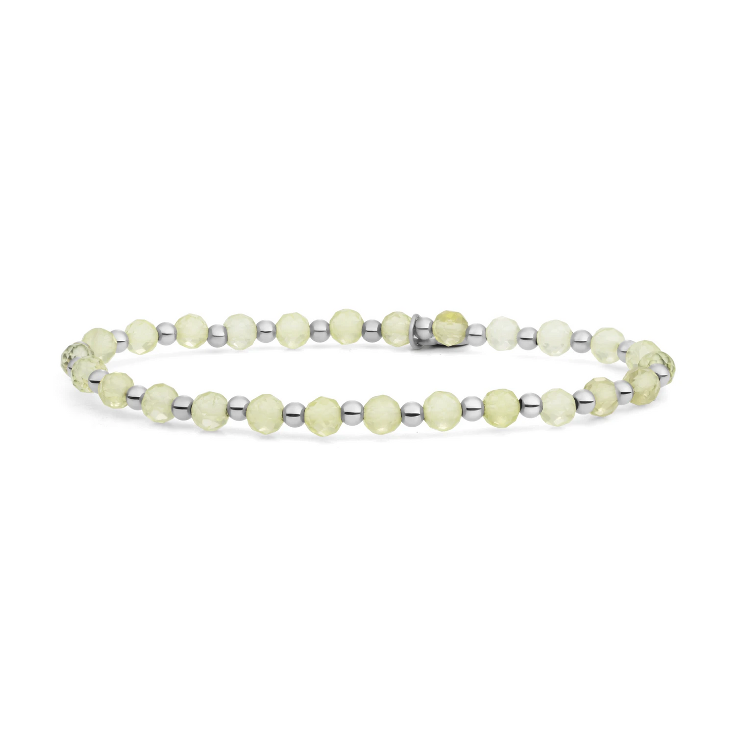 Bracelet | Lemon Quartz Interstellar - Silver 3mm