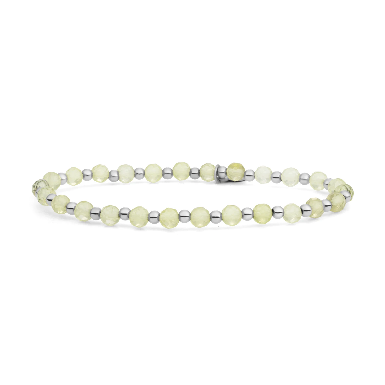Bracelet | Lemon Quartz Interstellar - Silver 3mm