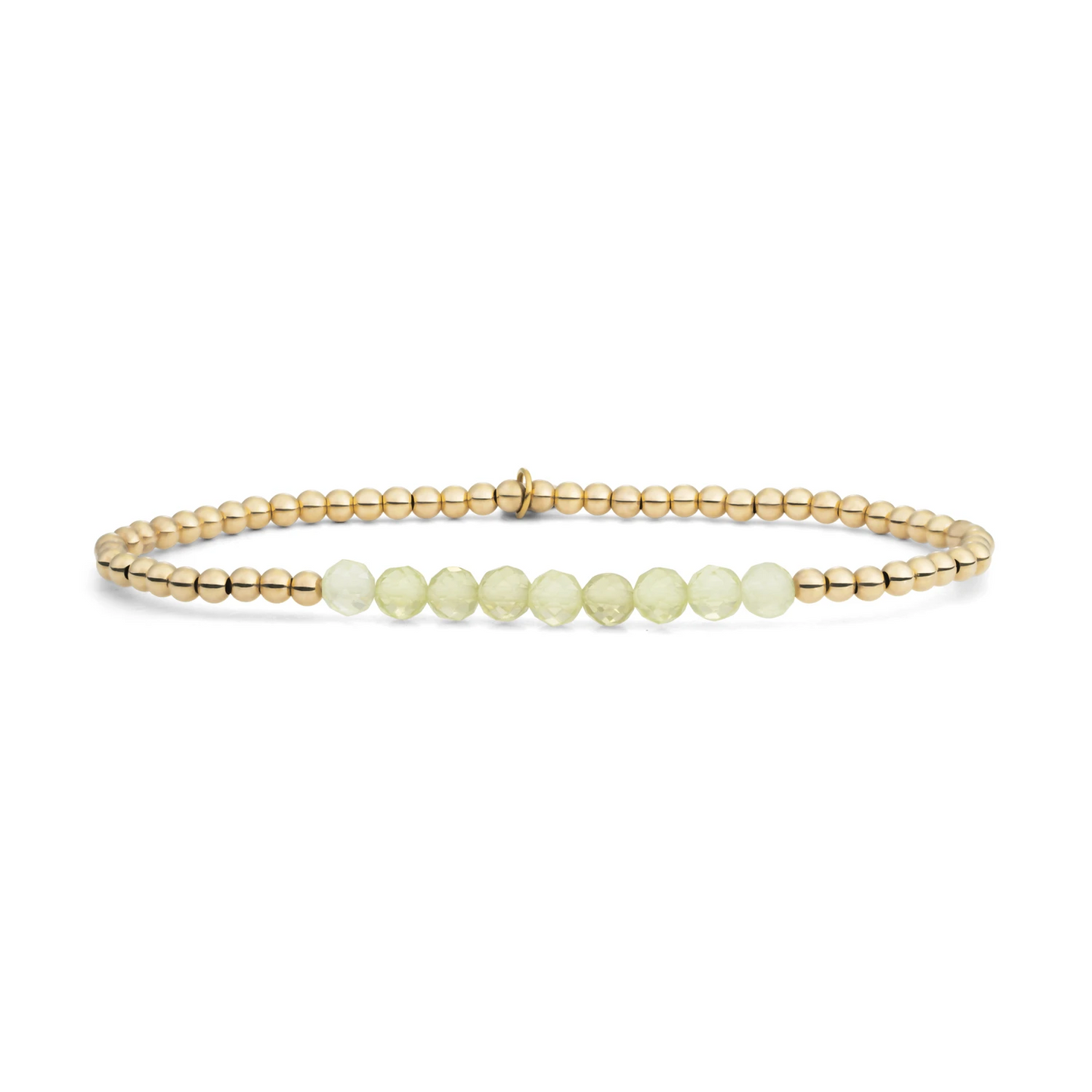 Bracelet | Lemon Quartz Universe - Gold 3mm