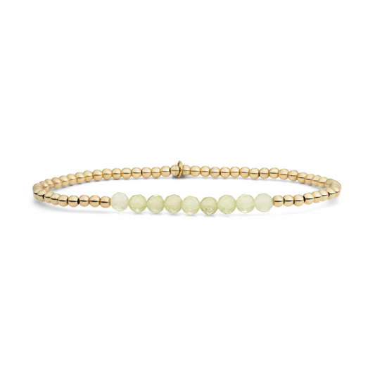 Bracelet | Lemon Quartz Universe - Gold 3mm