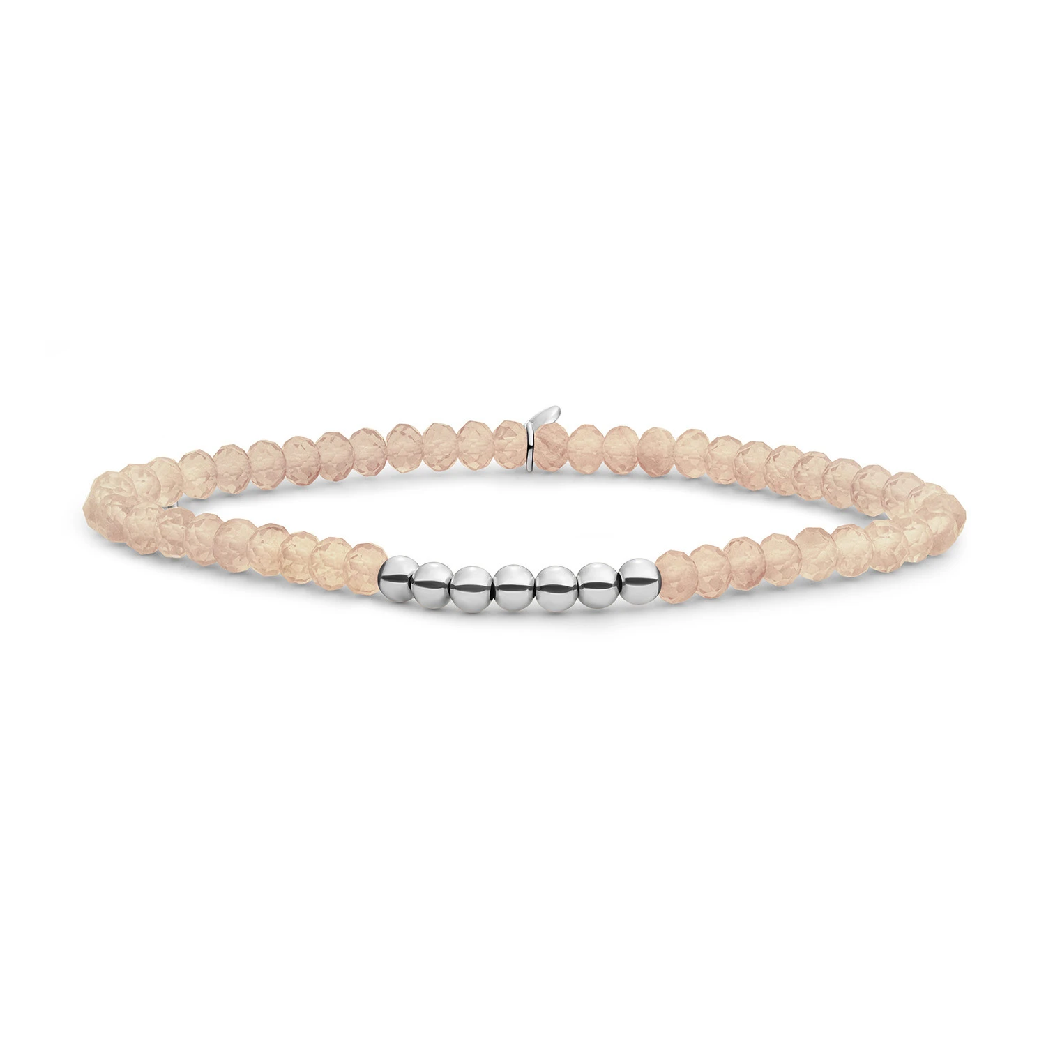 Bracelet | Light Gold Citrine Quartz 4mm Reverse Universe - Silver
