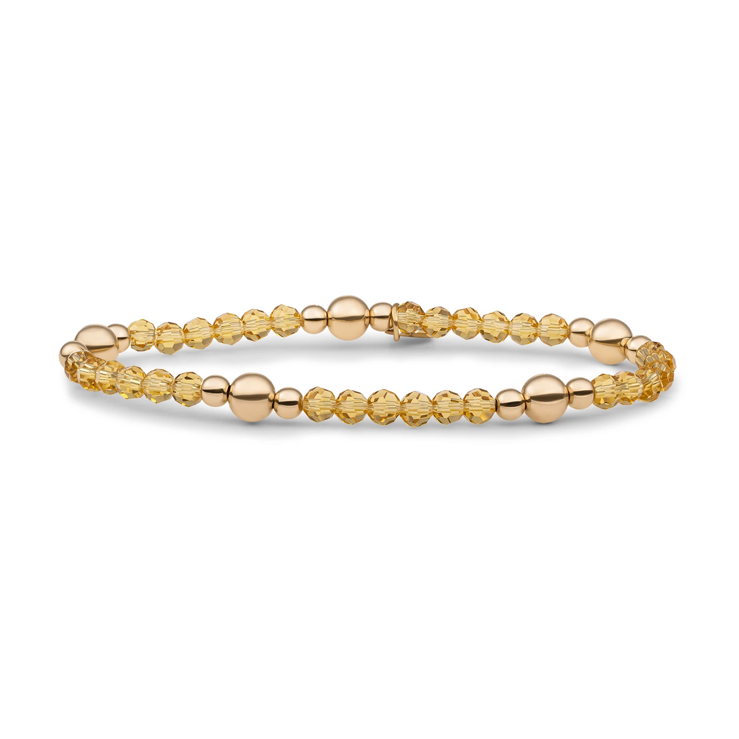 Bracelet | Light Gold Citrine Quartz Bold Mix - Gold