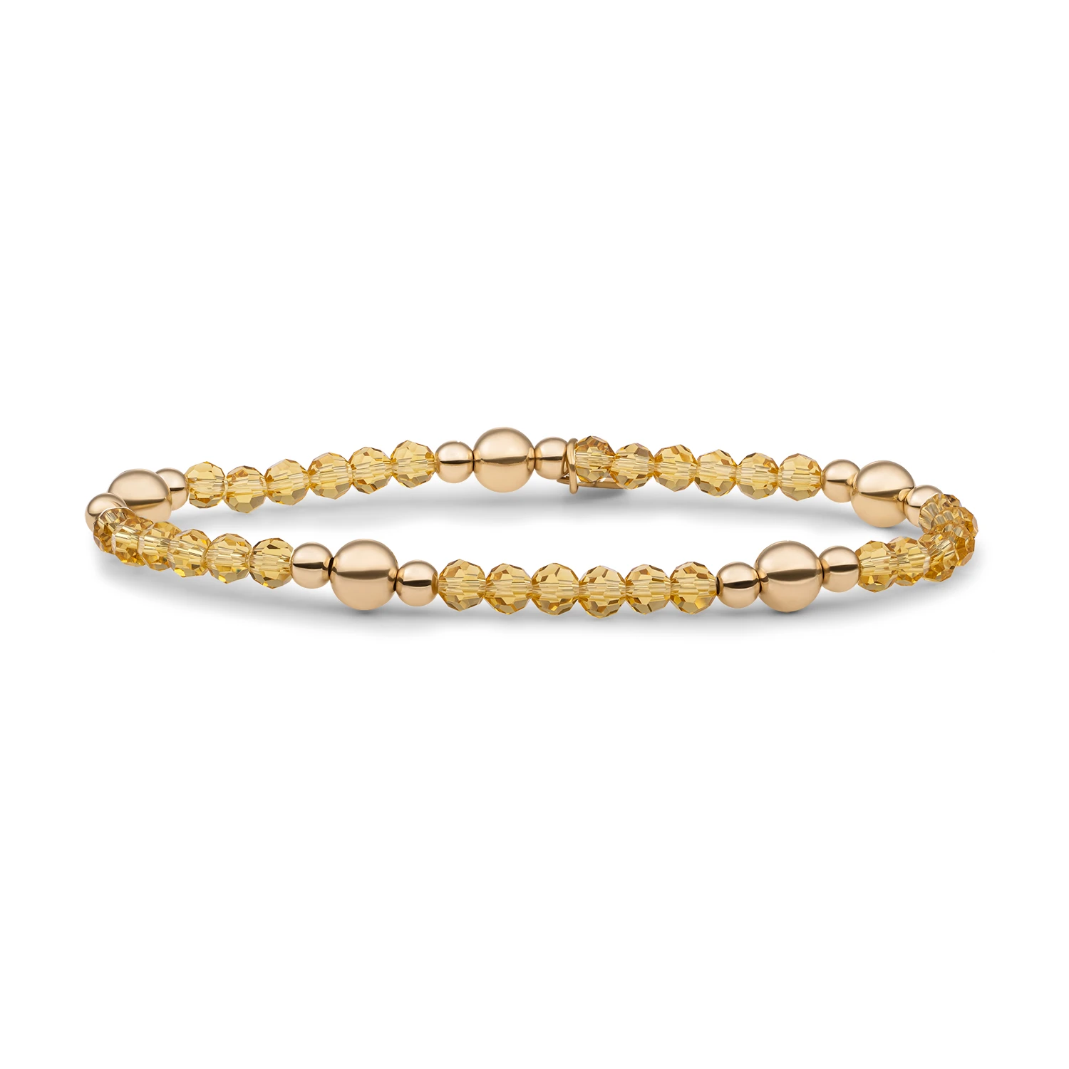 Bracelet | Light Gold Citrine Quartz Bold Mix - Gold